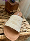 Sandy Natural Slide Sandals